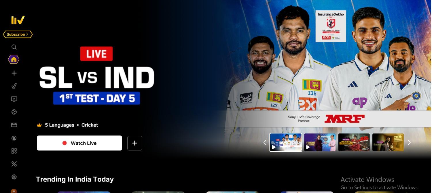 SonyLIV App